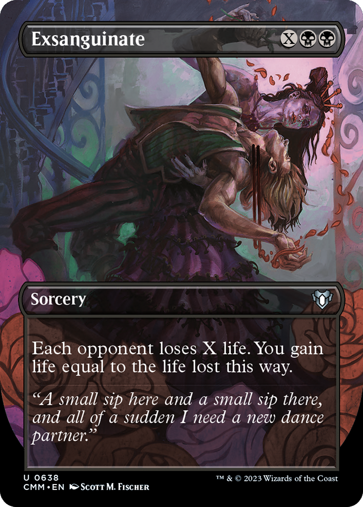 Exsanguinate (Borderless Alternate Art) [Commander Masters] | Exor Games Dartmouth