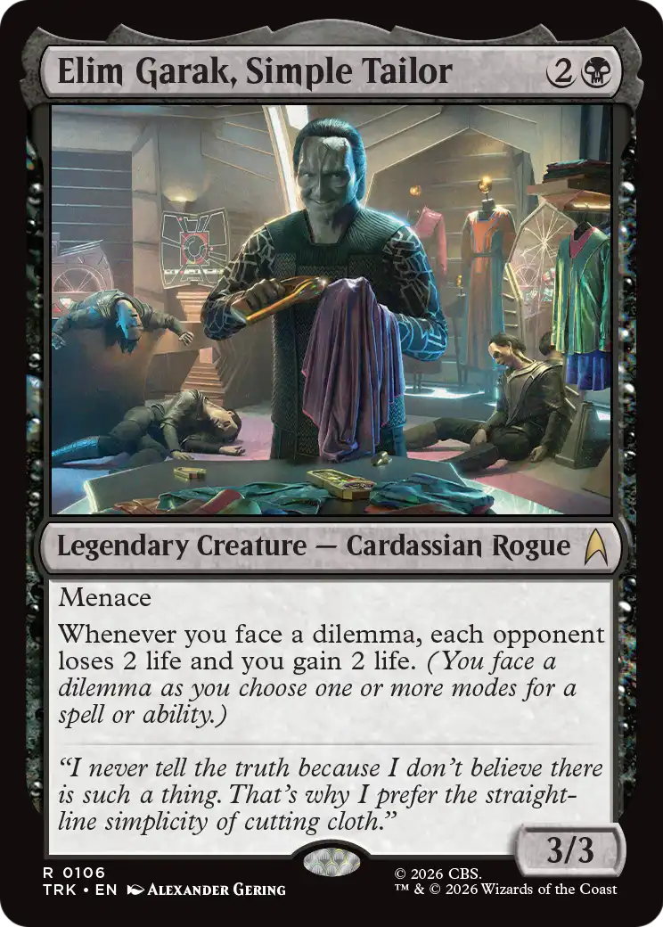 Elim Garak, Simple Tailor [Star Trek] | Exor Games Dartmouth