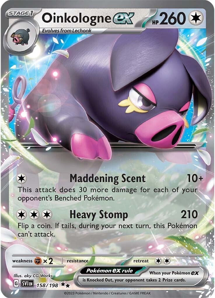 Oinkalogne ex (158/198) (Jumbo Card) [Scarlet & Violet: Base Set] | Exor Games Dartmouth