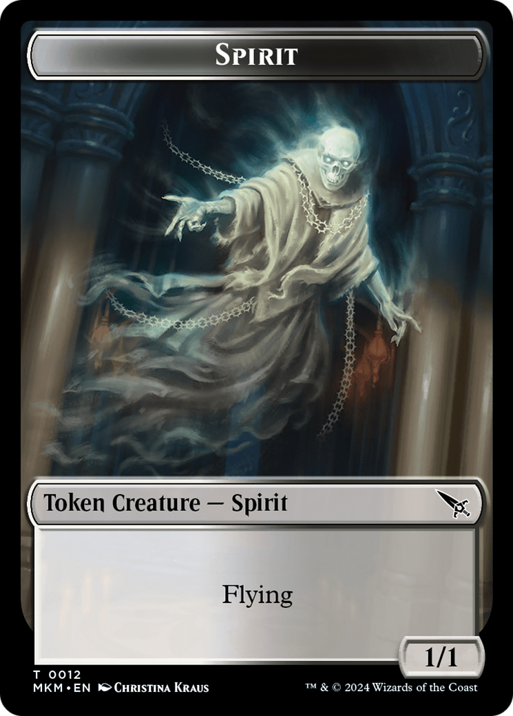 Spirit Token [Murders at Karlov Manor Tokens] | Exor Games Dartmouth