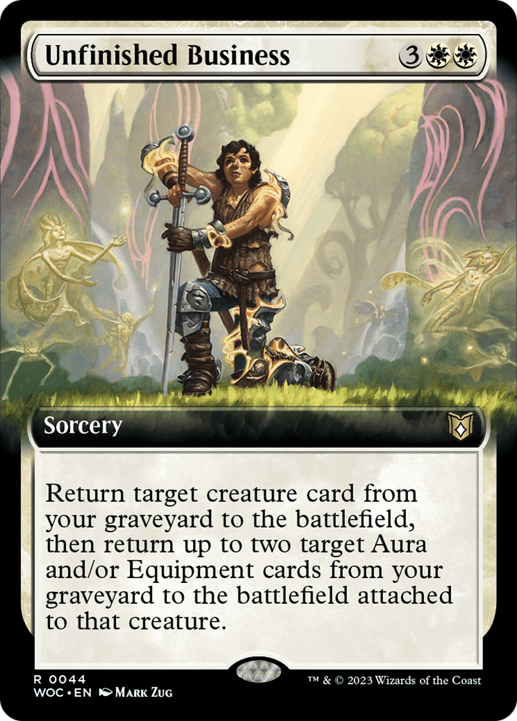 Unfinished Business (Extended Art) [Wilds of Eldraine Commander] | Exor Games Dartmouth