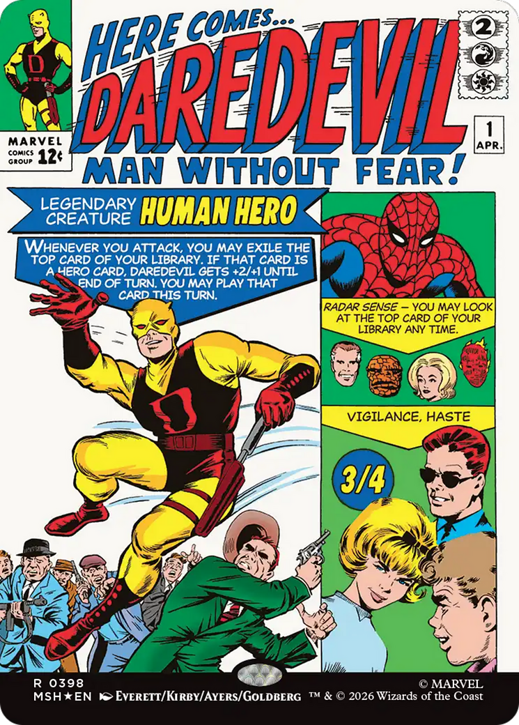 Daredevil, Man Without Fear (Borderless) (0398) [Marvel Super Heroes] | Exor Games Dartmouth