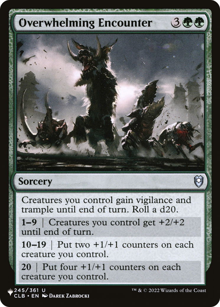 Overwhelming Encounter [The List] | Exor Games Dartmouth