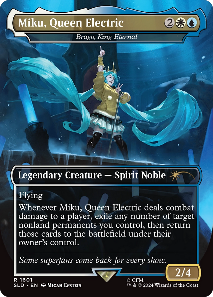 Miku, Queen Electric - Brago, King Eternal (Rainbow Foil) [Secret Lair Drop Series] | Exor Games Dartmouth