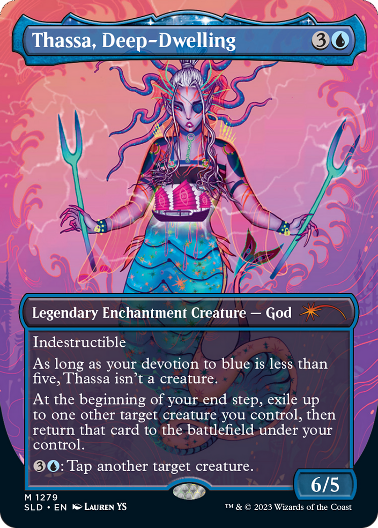 Thassa, Deep-Dwelling (Borderless) [Secret Lair Drop Series] | Exor Games Dartmouth