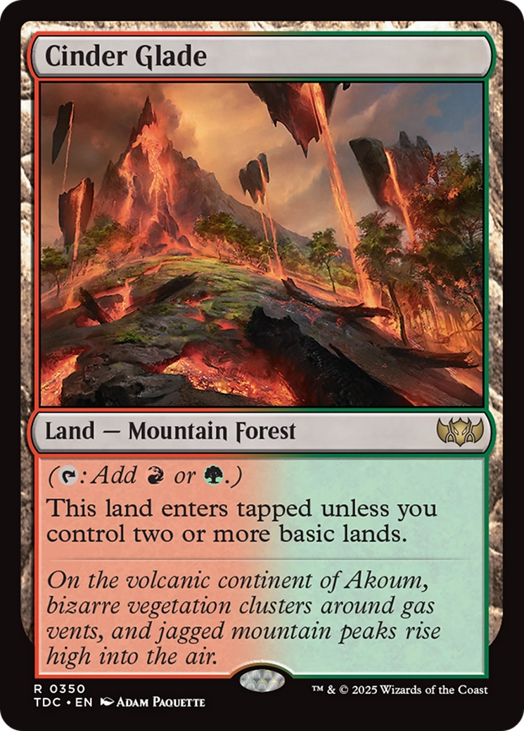 Cinder Glade [Tarkir: Dragonstorm Commander] | Exor Games Dartmouth