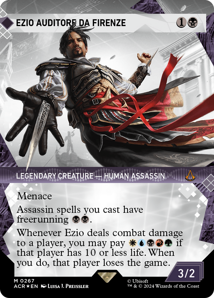 Ezio Auditore da Firenze (Showcase) (Textured Foil) [Assassin's Creed] | Exor Games Dartmouth