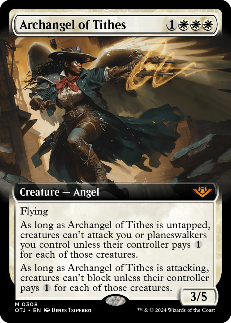 Archangel of Tithes (Extended Art) [Outlaws of Thunder Junction] | Exor Games Dartmouth