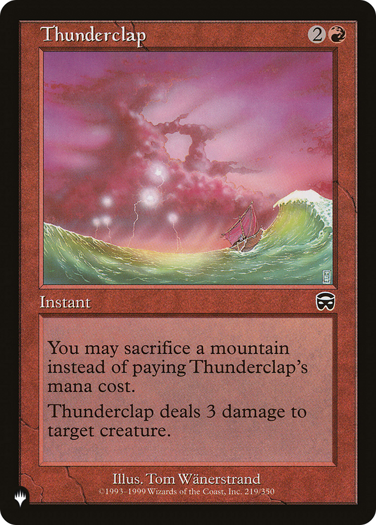 Thunderclap [The List Reprints] | Exor Games Dartmouth