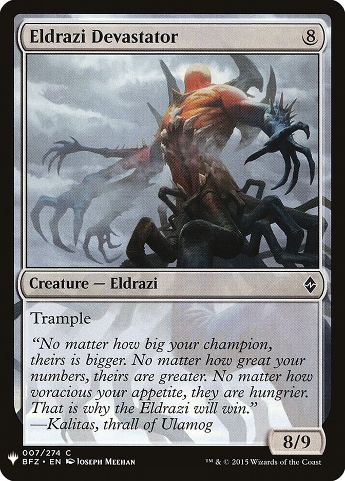 Eldrazi Devastator [Mystery Booster] | Exor Games Dartmouth