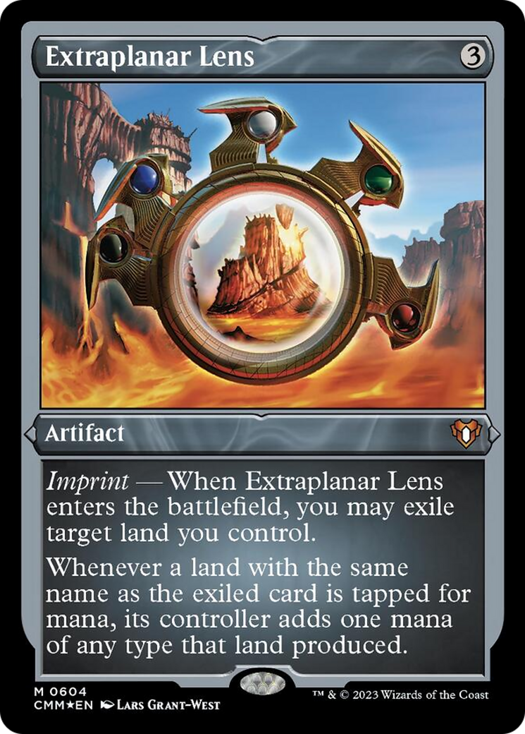 Extraplanar Lens (Foil Etched) [Commander Masters] | Exor Games Dartmouth