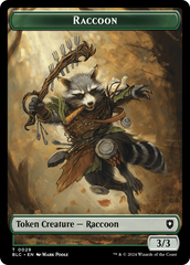 Rat // Raccoon Double-Sided Token [Bloomburrow Commander Tokens] | Exor Games Dartmouth