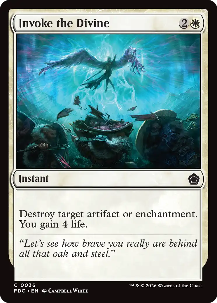 Invoke the Divine [Foundations Commander] | Exor Games Dartmouth