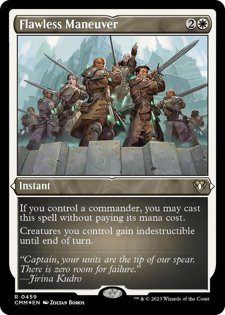 Flawless Maneuver (Foil Etched) [Commander Masters] | Exor Games Dartmouth