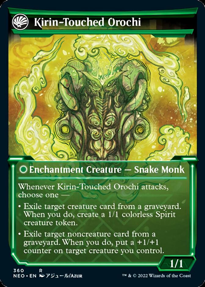 Teachings of the Kirin // Kirin-Touched Orochi (Showcase Soft Glow) [Kamigawa: Neon Dynasty] | Exor Games Dartmouth