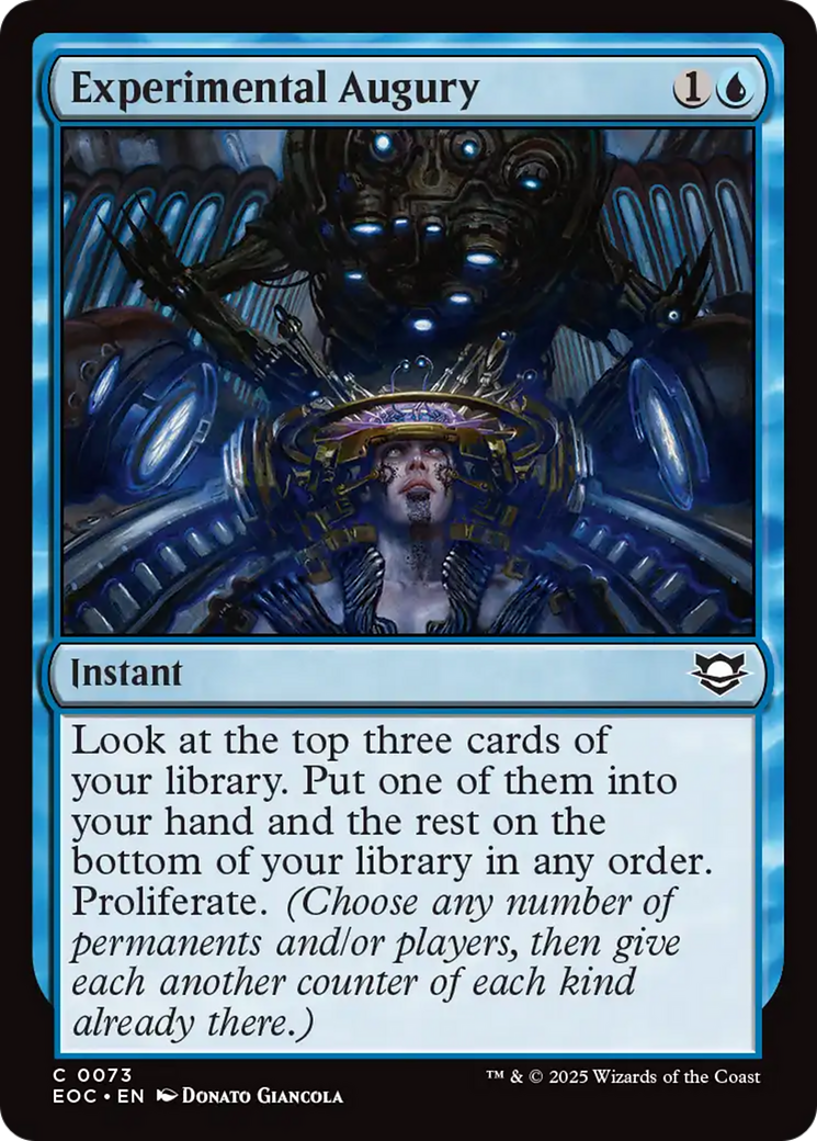Experimental Augury [Edge of Eternities Commander] | Exor Games Dartmouth