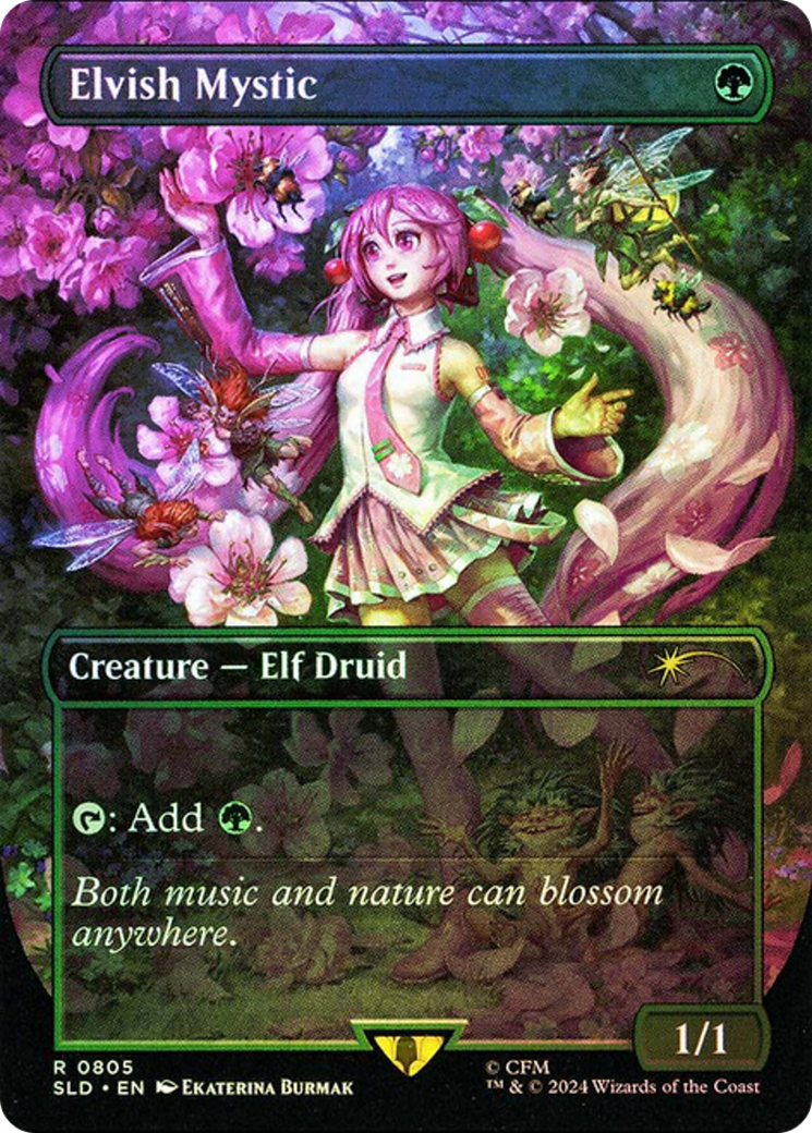 Elvish Mystic (0805) (Rainbow Foil) [Secret Lair Drop Series] | Exor Games Dartmouth