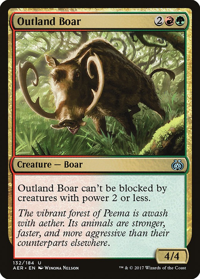 Outland Boar [Aether Revolt] | Exor Games Dartmouth