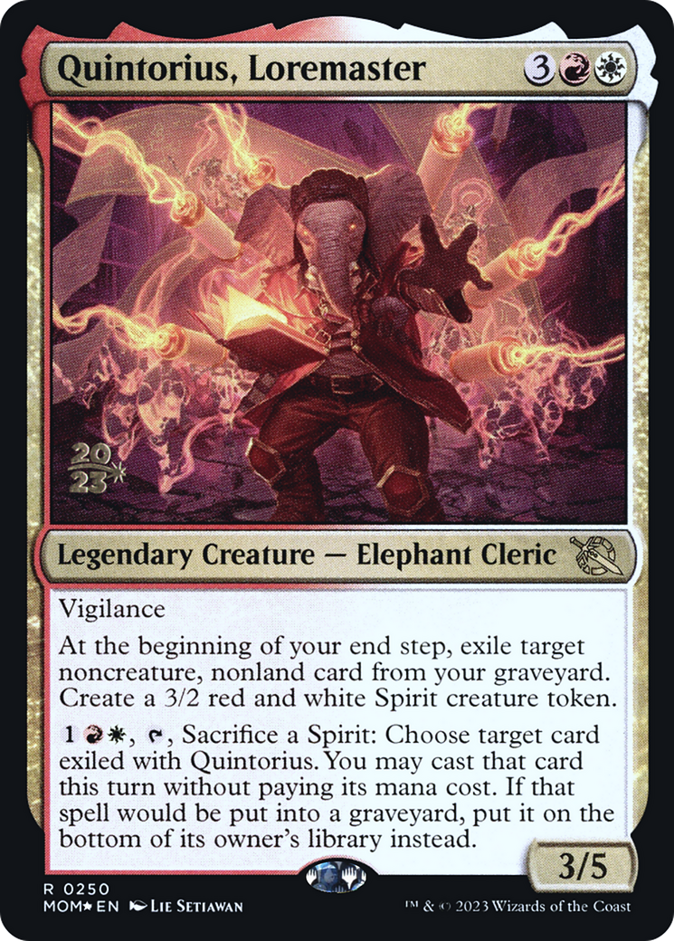 Quintorius, Loremaster [March of the Machine Prerelease Promos] | Exor Games Dartmouth
