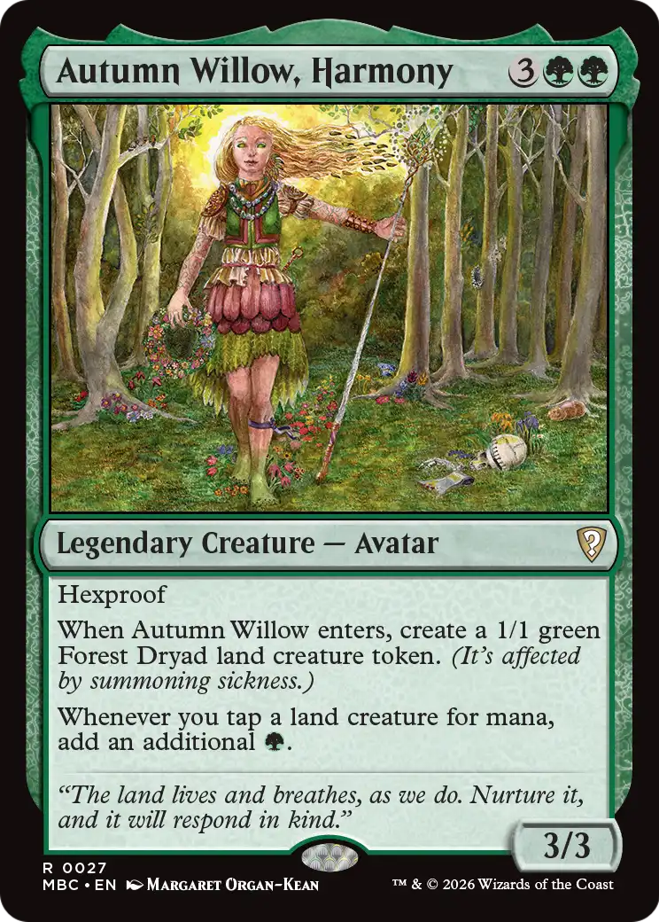 Autumn Willow, Harmony [Mystery Booster: Commander Edition] | Exor Games Dartmouth