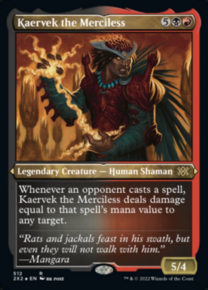 Kaervek the Merciless (Foil Etched) [Double Masters 2022] | Exor Games Dartmouth