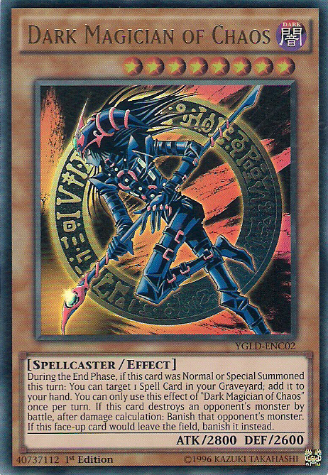 Dark Magician of Chaos [YGLD-ENC02] Ultra Rare | Exor Games Dartmouth
