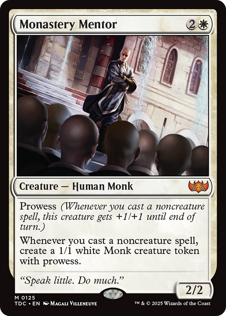 Monastery Mentor [Tarkir: Dragonstorm Commander] | Exor Games Dartmouth