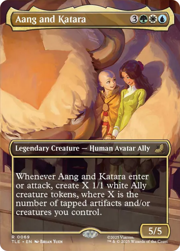 Aang and Katara (Borderless) [Avatar: The Last Airbender: Eternal-Legal] | Exor Games Dartmouth
