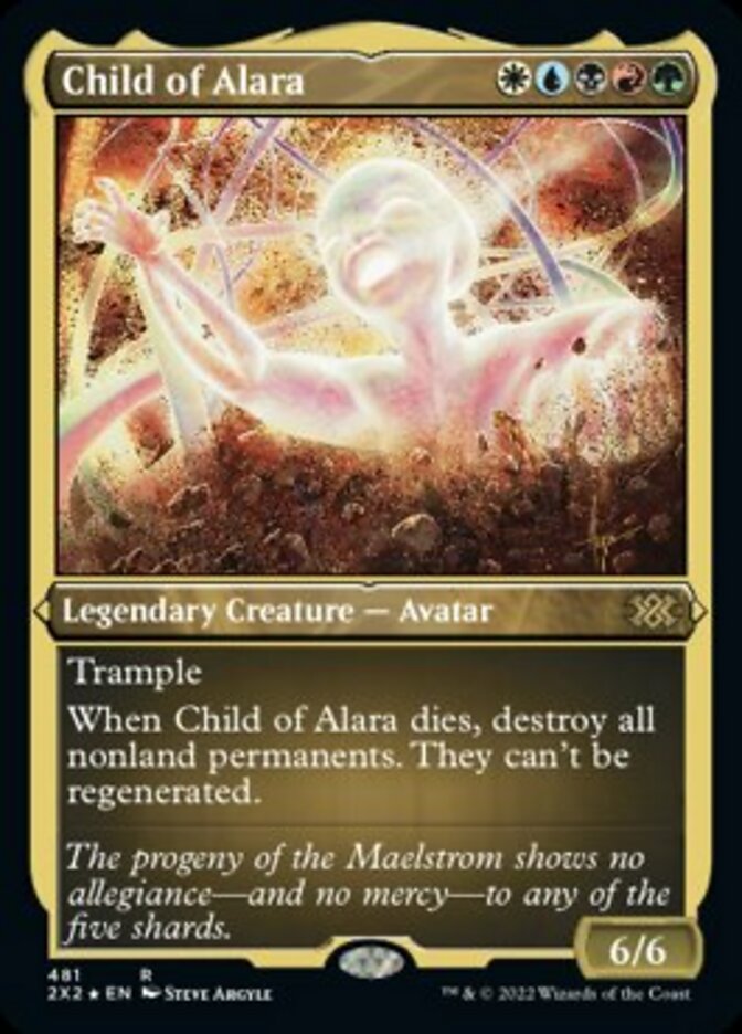 Child of Alara (Foil Etched) [Double Masters 2022] | Exor Games Dartmouth