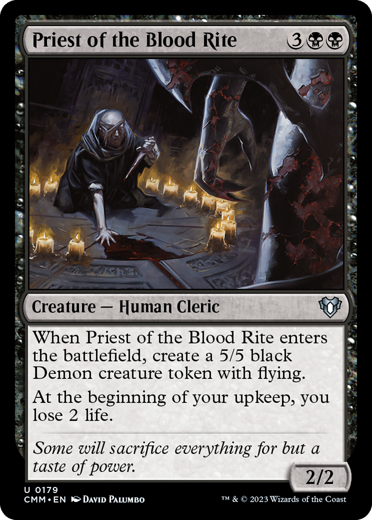 Priest of the Blood Rite [Commander Masters] | Exor Games Dartmouth