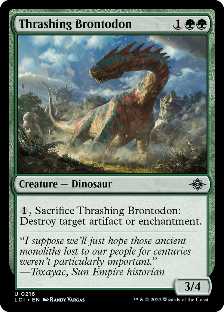 Thrashing Brontodon [The Lost Caverns of Ixalan] | Exor Games Dartmouth