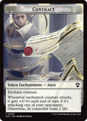 Contract // Copy Double-Sided Token [Secrets of Strixhaven Commander Tokens] | Exor Games Dartmouth