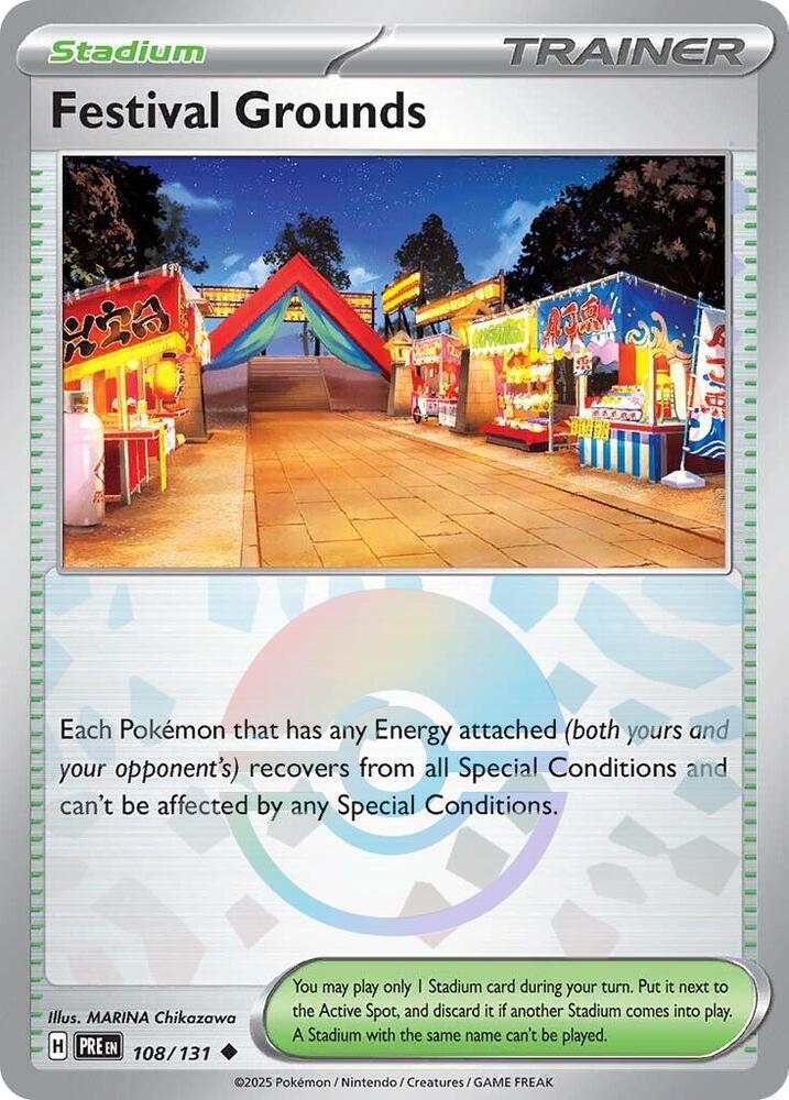 Festival Grounds (108/131) (Poke Ball Pattern) [Scarlet & Violet: Prismatic Evolutions] | Exor Games Dartmouth