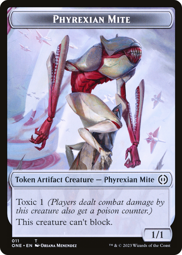 Phyrexian Mite Token (011) [Phyrexia: All Will Be One Tokens] | Exor Games Dartmouth