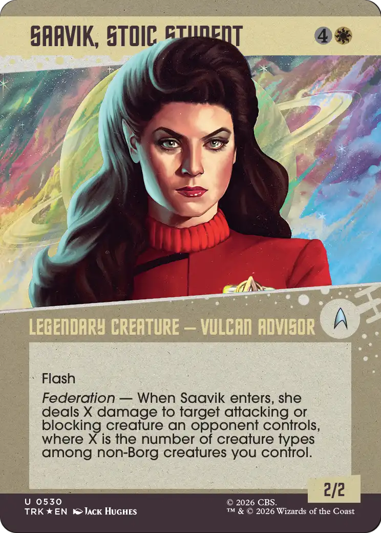 Saavik, Stoic Student (Showcase) (Surge Foil) [Star Trek] | Exor Games Dartmouth
