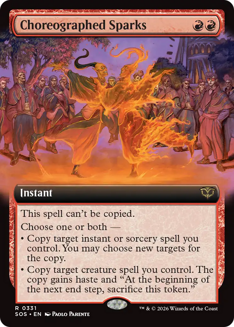 Choreographed Sparks (Extended Art) [Secrets of Strixhaven] | Exor Games Dartmouth