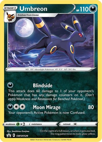 Umbreon (SWSH129) [Sword & Shield: Black Star Promos] | Exor Games Dartmouth