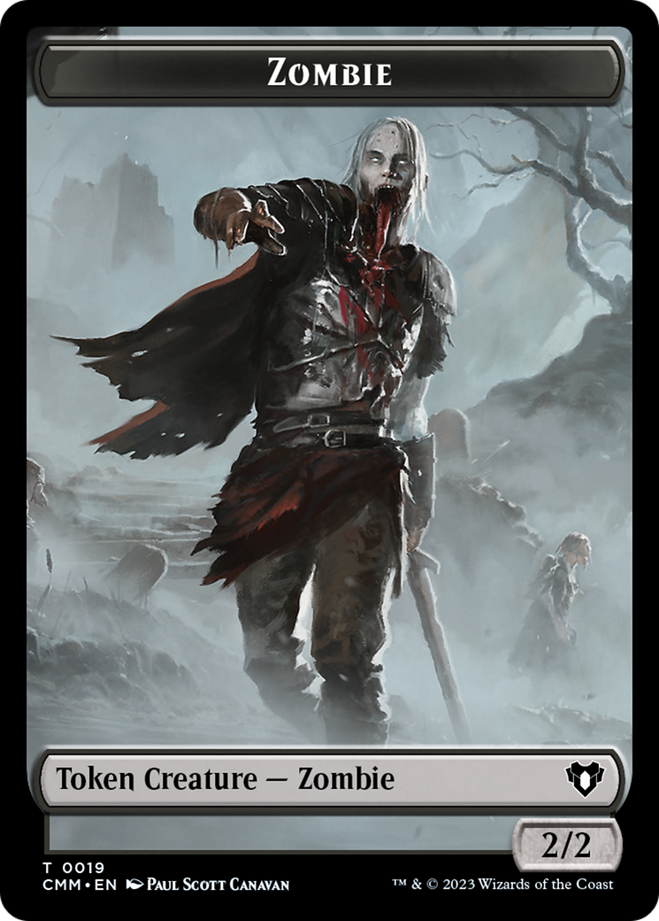 Zombie Token (19) [Commander Masters Tokens] | Exor Games Dartmouth