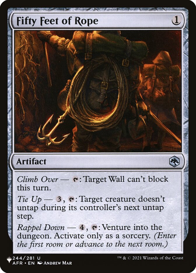 Fifty Feet of Rope [The List] | Exor Games Dartmouth