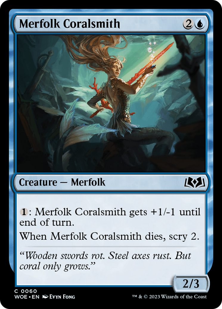 Merfolk Coralsmith [Wilds of Eldraine] | Exor Games Dartmouth