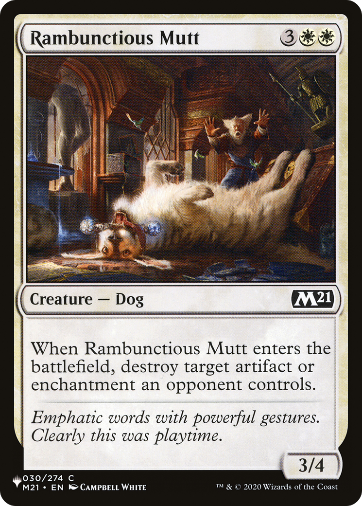 Rambunctious Mutt [The List Reprints] | Exor Games Dartmouth