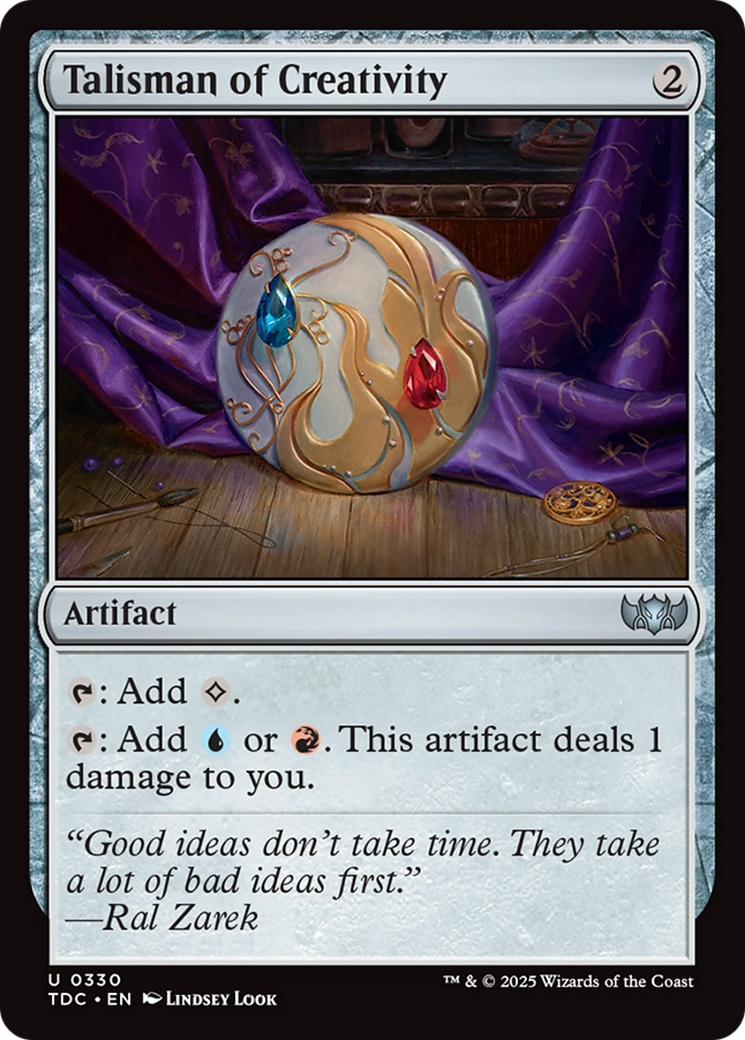 Talisman of Creativity [Tarkir: Dragonstorm Commander] | Exor Games Dartmouth