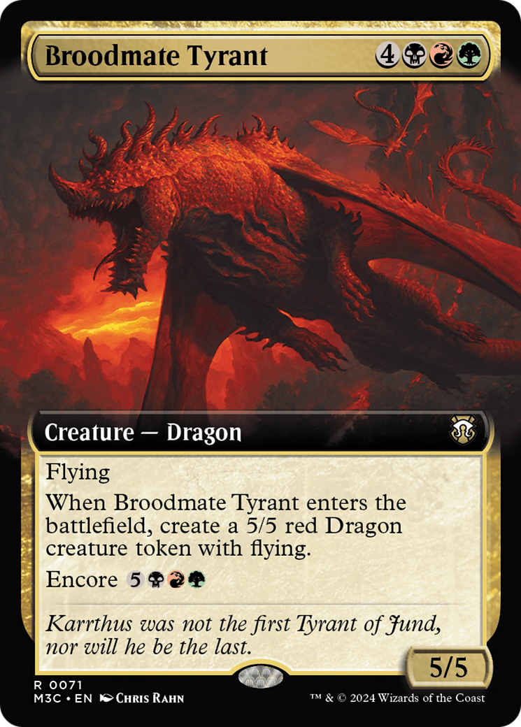 Broodmate Tyrant (Extended Art) [Modern Horizons 3 Commander] | Exor Games Dartmouth