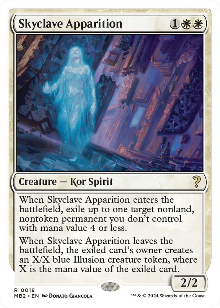 Skyclave Apparition (White Border) [Mystery Booster 2] | Exor Games Dartmouth