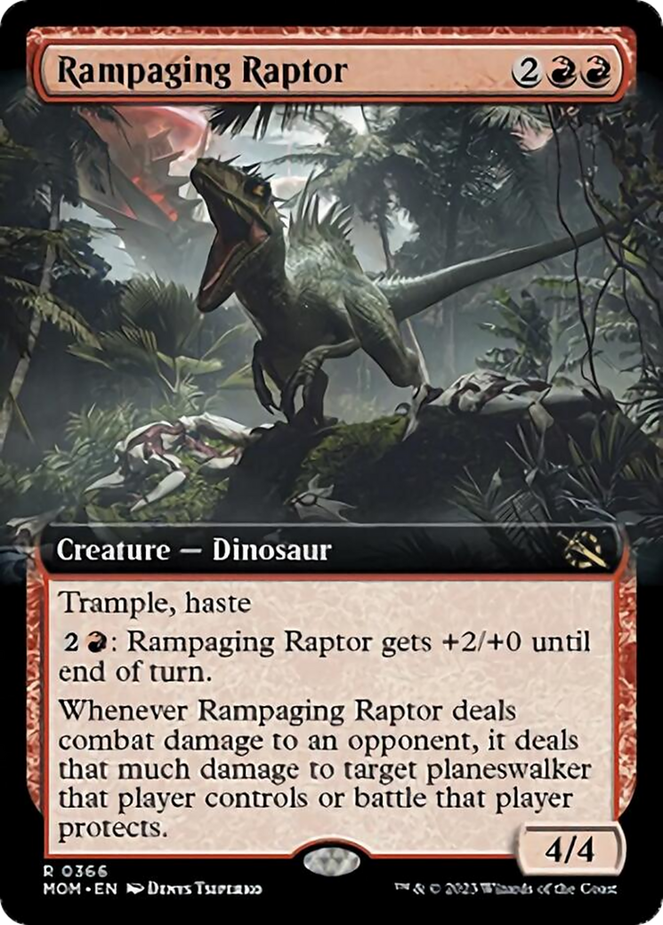 Rampaging Raptor (Extended Art) [March of the Machine] | Exor Games Dartmouth