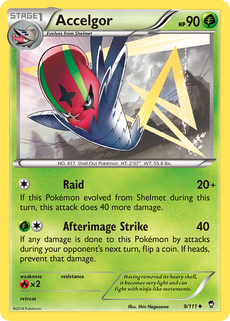 Accelgor (9/111) [XY: Furious Fists] | Exor Games Dartmouth