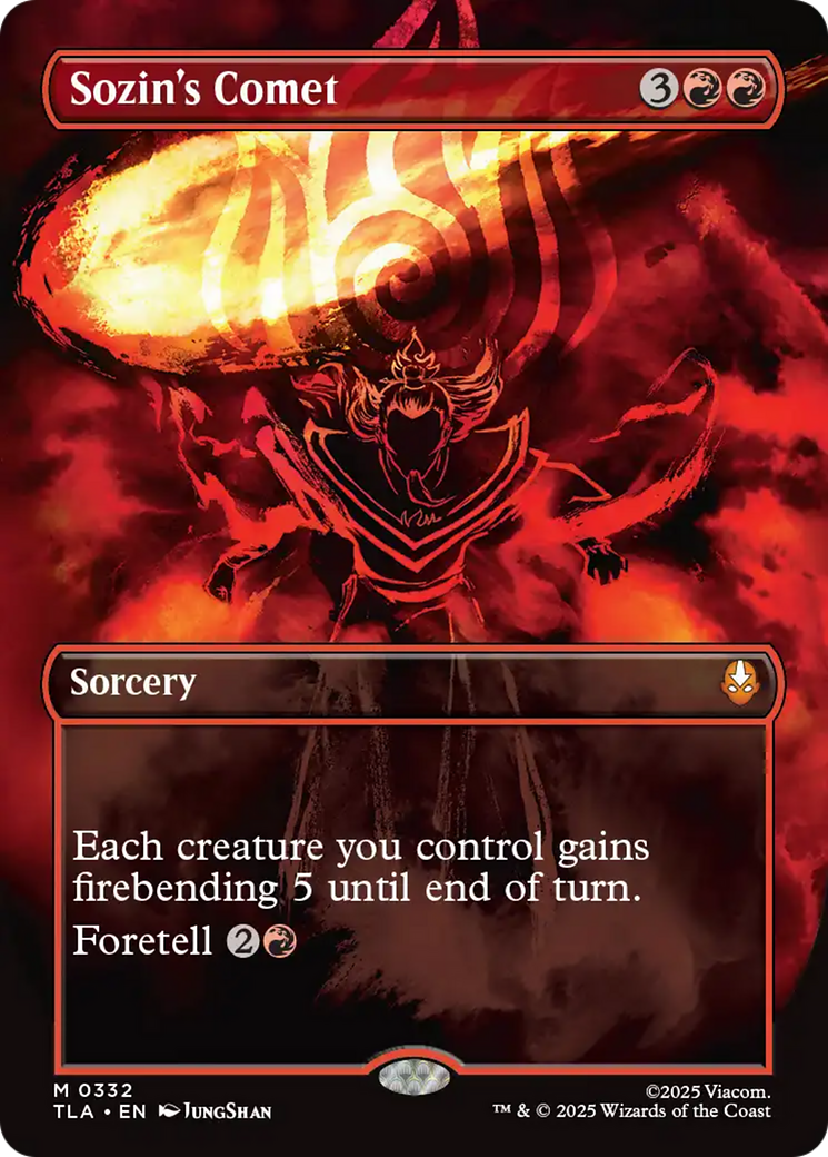 Sozin's Comet (0332) (Borderless) [Avatar: The Last Airbender] | Exor Games Dartmouth