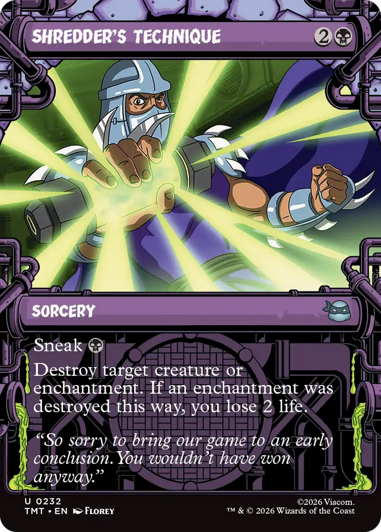 Shredder's Technique (Showcase) [Teenage Mutant Ninja Turtles] | Exor Games Dartmouth