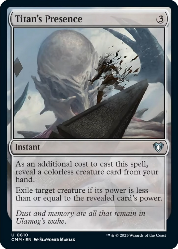 Titan's Presence [Commander Masters] | Exor Games Dartmouth