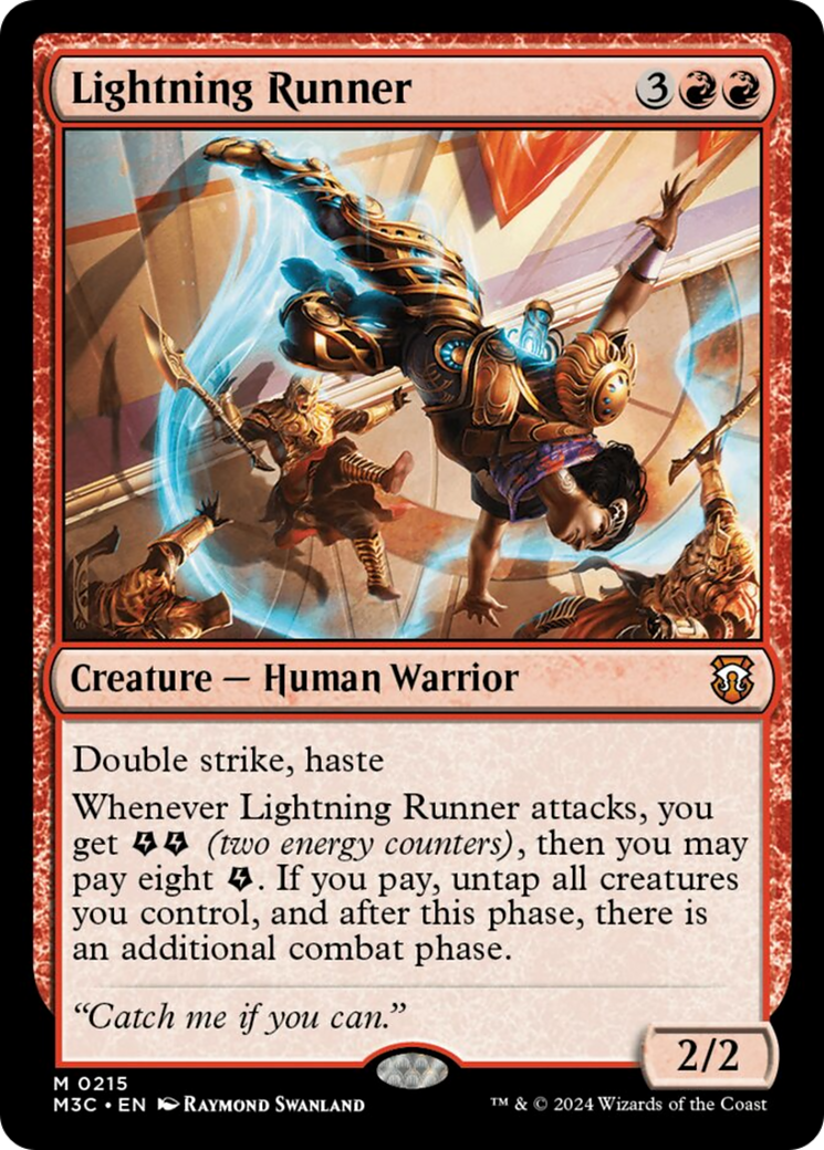 Lightning Runner (Ripple Foil) [Modern Horizons 3 Commander] | Exor Games Dartmouth